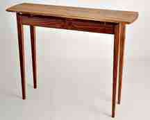 Liam Side Table in Walnut and English Elm